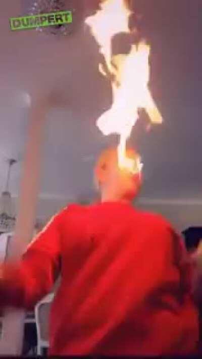 Trying to breath fire