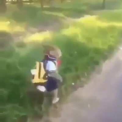 MONKEY FIRST DAY OF SCHOOL