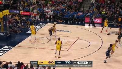 [Highlight] The Lakers defense lets MVP Nikola Jokic stand on an island all by himself as he gets the easy bucket