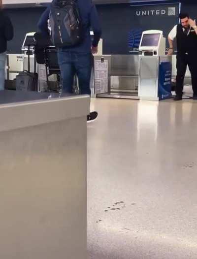 Airport Altercation.