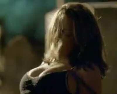 Rachael Leigh Cook with tits bouncing while riding a guy