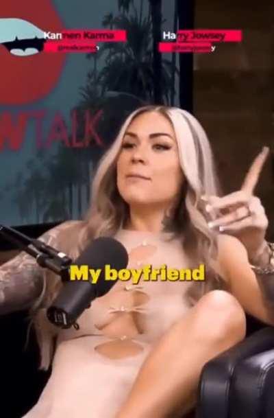 Laughing about her bf eating her ex's cum accidently..