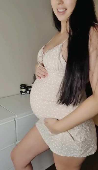 I can't zip this dress all the way up anymore but I still love it