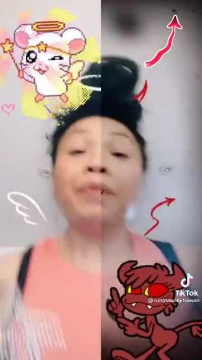 Did she glue a plastic fork to a plastic toy just for tiktok?