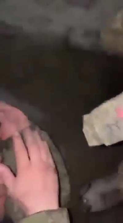 Russian army Major apparently captured by Ukrainian troops.