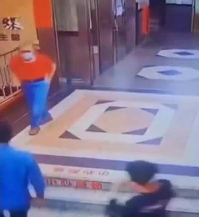 young guys harrasing a old man get taught a lesson