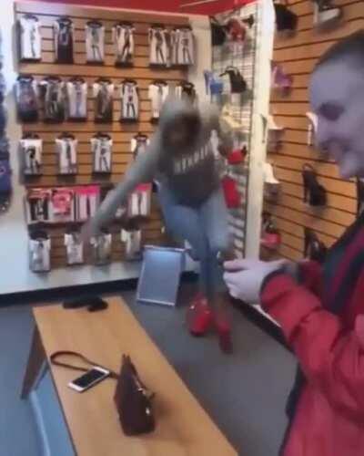 I REALLY hope that sound wasn't her ankles explosing