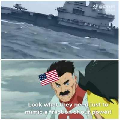 Chinese Aircraft(singular) Carrier “Shandong” spotted yesterday by Fishermen to the East of Taiwan.