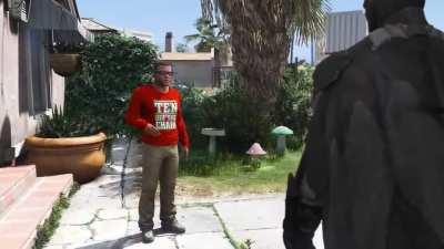 Batman roasts Franklin.