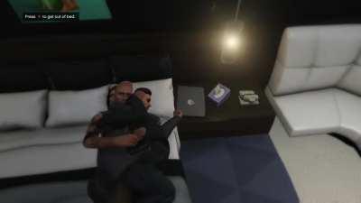 Sometimes you just gotta lie in bed and cuddle with the homies