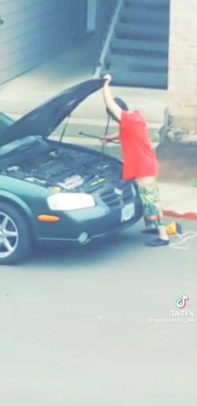 An expert mechanic at work