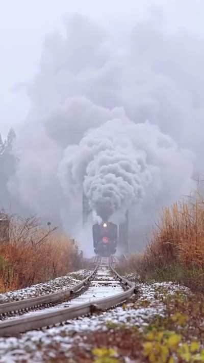 the approach of a train