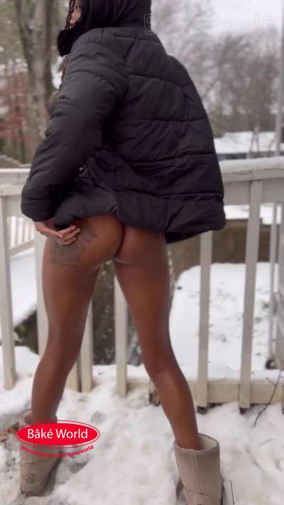 ATL Snow day 25 She Wanted to shake ass n da snow