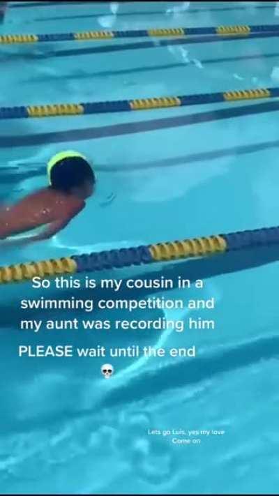 Recording a swimming competition