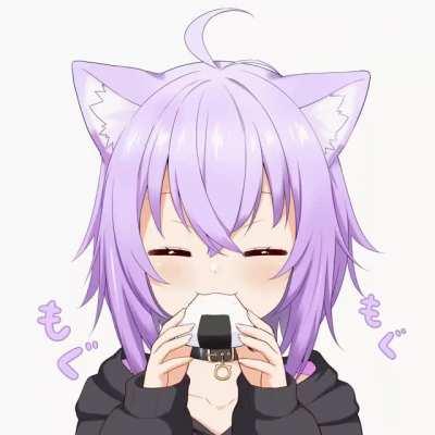 Okayu munching on a Jelly Donut