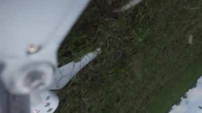 Flying a drone over a Russian renaissance fair