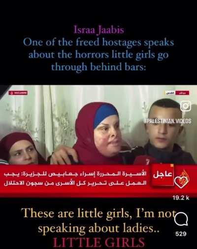 Interview with a freed hostage about what happened to young girls held hostage