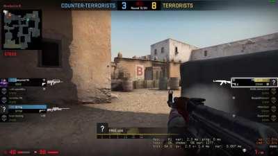 My friend who's been playing for 1 year and grinds on aimlabs shows off his incredible aim