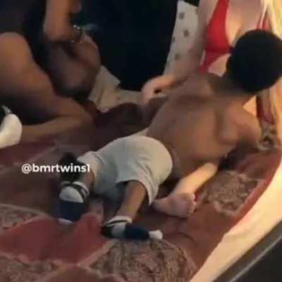 She's like, hol up dude. This ain't happening