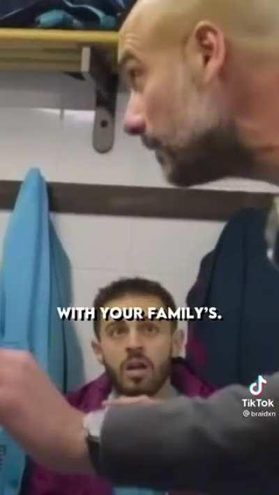 Caught in 4k, the pep talk and pep stealing tactics from his pet arteta