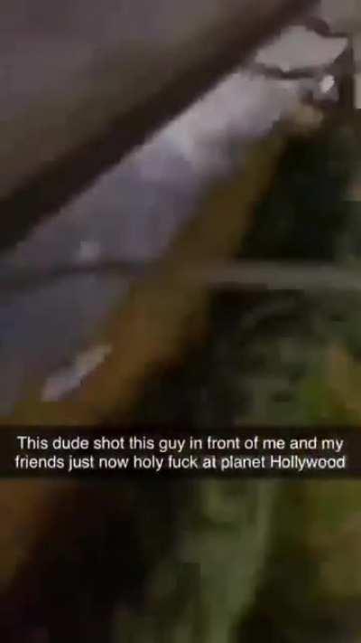 Shooting outside of Planet Hollywood in Vegas.