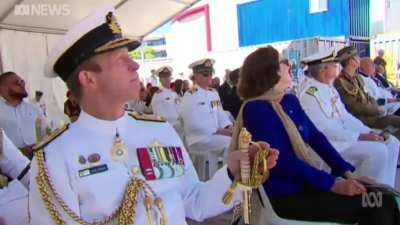 Someone at the ABC had a lot of fun cutting this together. I just added the obvious.