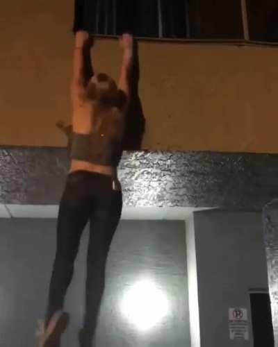 Trying to get through the window