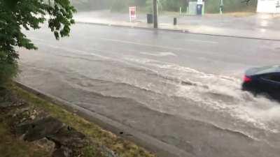 The Result of Heavy Rainfall Last Month in Ontario, Canada