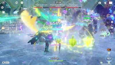 Need Interruption Resistance? No problem! Eula Hyperbloom Smashed 2.9mil HP Triple Kenki in 32 Seconds!