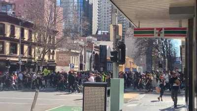 The view from Exhibition Street