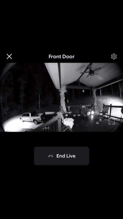 I was notified this morning that my Ring camera recorded this in the middle of the night