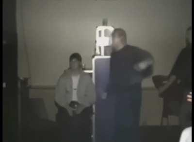 The usual techno disco in Russia, 1990