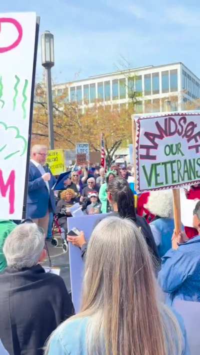Salem, OR Hands Off Protest was lit