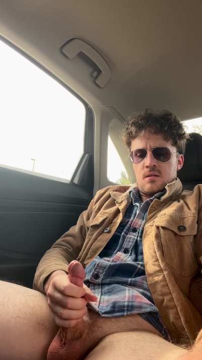 Pulled over on the side on the highway to cum