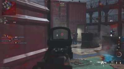 (WARNING: EXTREMELY LOUD) Was playing on Shipment earlier today on PS5, and this noise just came in and blew my eardrums out. Is this some kind of killstreak sound effect?