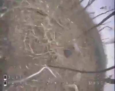 Russian soldier hit with Ukraine FPV drone