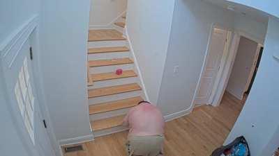 Airsoftfatty falls down the stairs