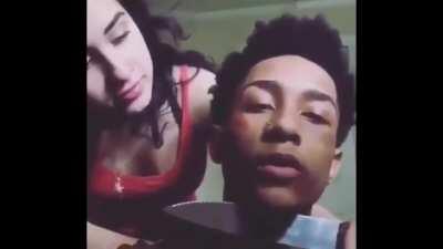 Woman takes a massive blade to her boyfriends throat & demands him to reiterate her words if he wants to live