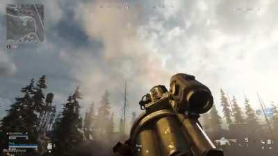 Insane shot with the grenade launcher