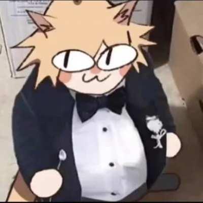 fatass neco arc in a tuxedo