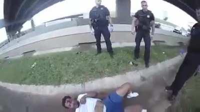 HMFT after a drop from a bridge to avoid getting arrested.