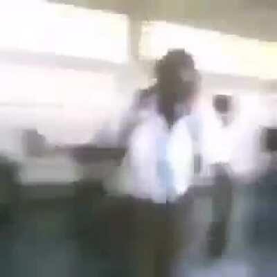 Why this dude walk like squidward