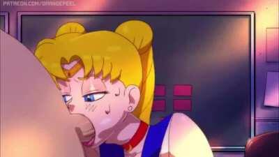 Sailor Moon sucking dick