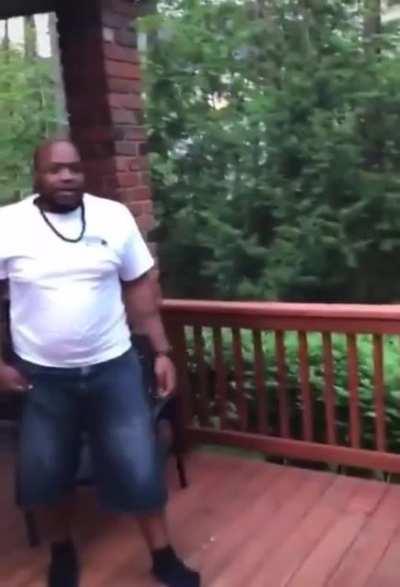 No shoes and nothing fall