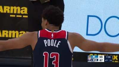 [Highlight] Jordan Poole cannot believe they called this foul against him.