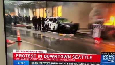 There's an odd scream at the end.