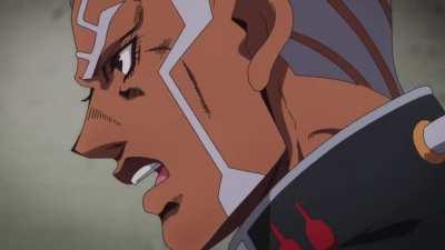 Pucci chasing Emporio while Lord of a Dead Empire plays in the background.