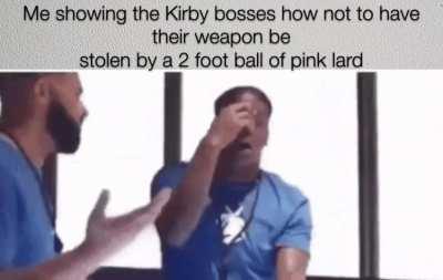 Dreamt that a new Kirby game came out and everyone kept making fun of the bosses with this gif