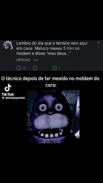 O que o técnico viu no modem desse cara?