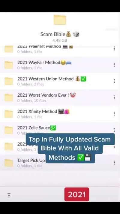 [New, Valid] ✅ 99% Success Rate (Newly Updated) 2021 - SCAM BIBLE ❗️ Tap In Don’t Lose Out